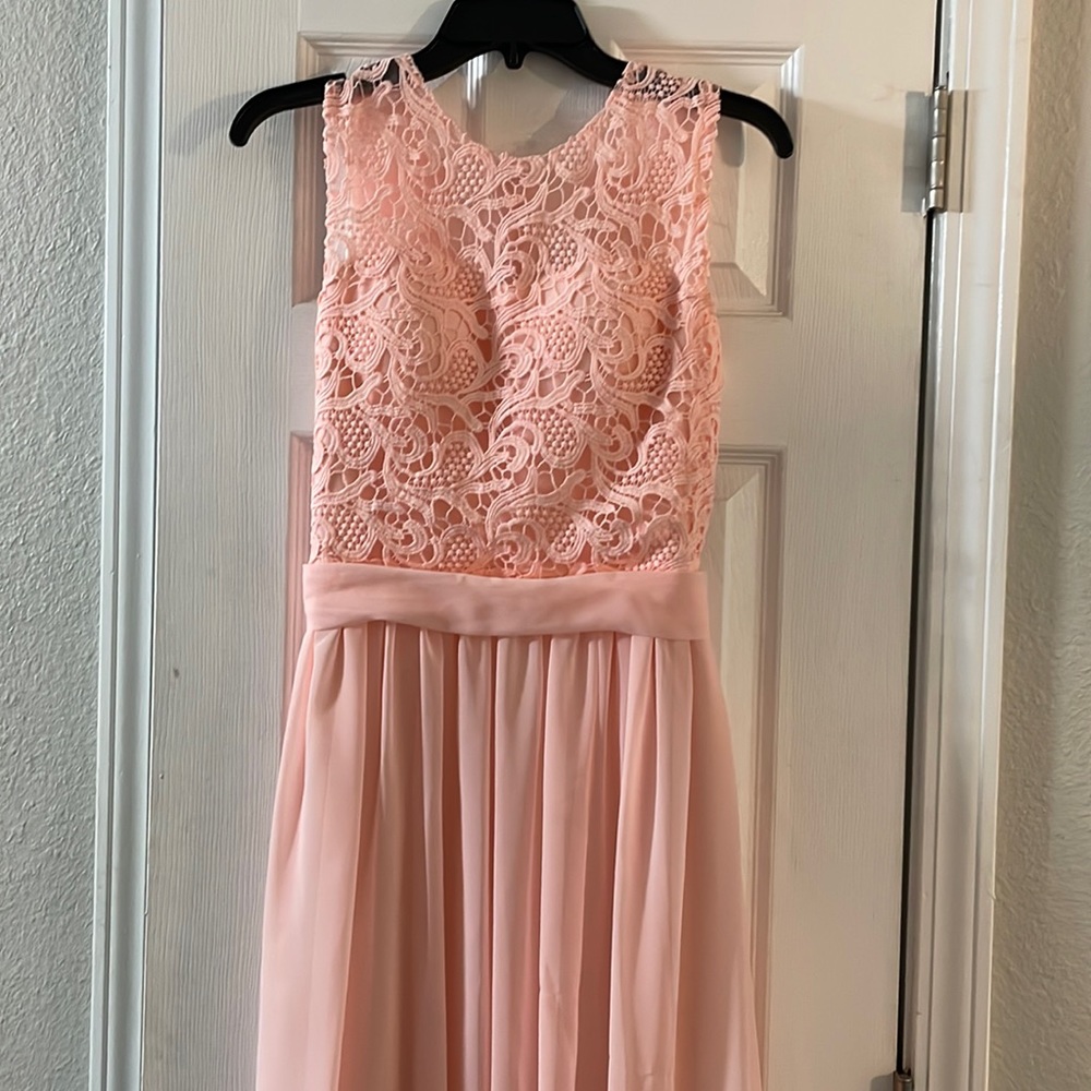 Pink Evening Gown/Bridesmaids Dress/Formal Gown